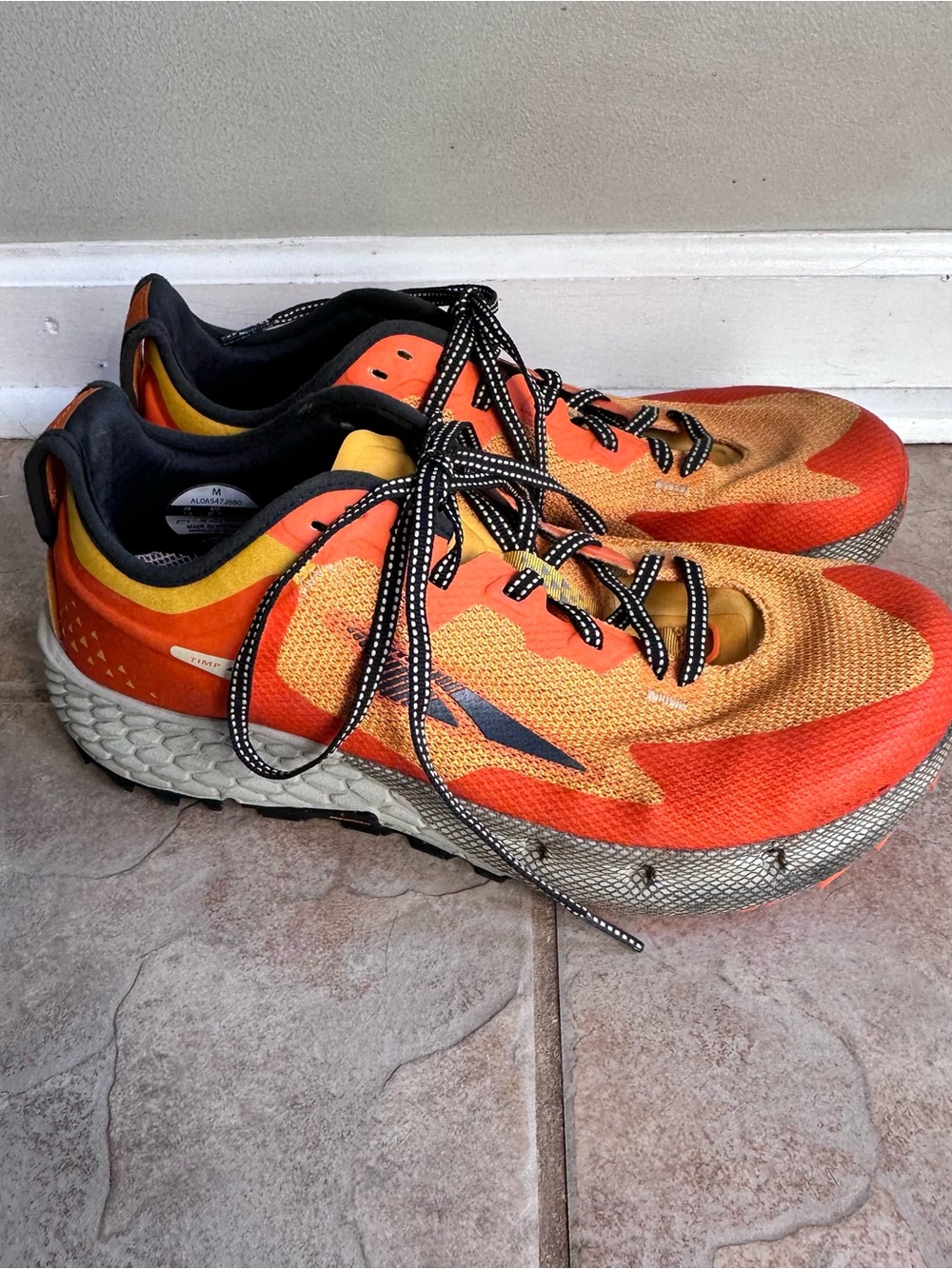 Altra Timp 4 Orange Trail Running Hiking sneaker shoes - Picture 7 of 11